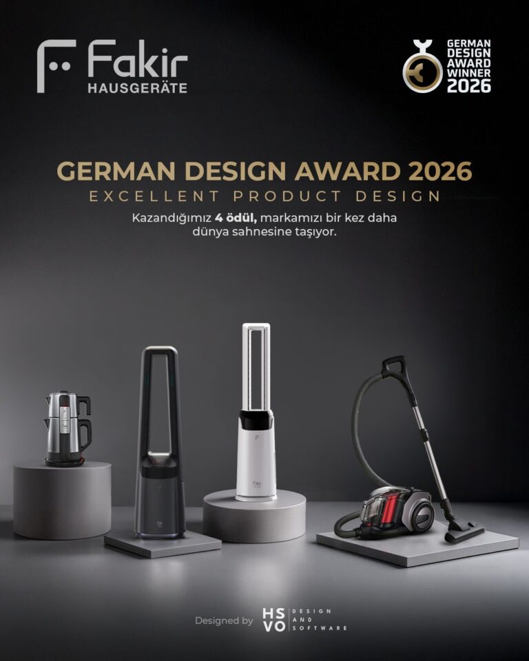 Fakir Hausgeräte, German Design Awards 2026’da Tasarım Gücünü Tescilledi