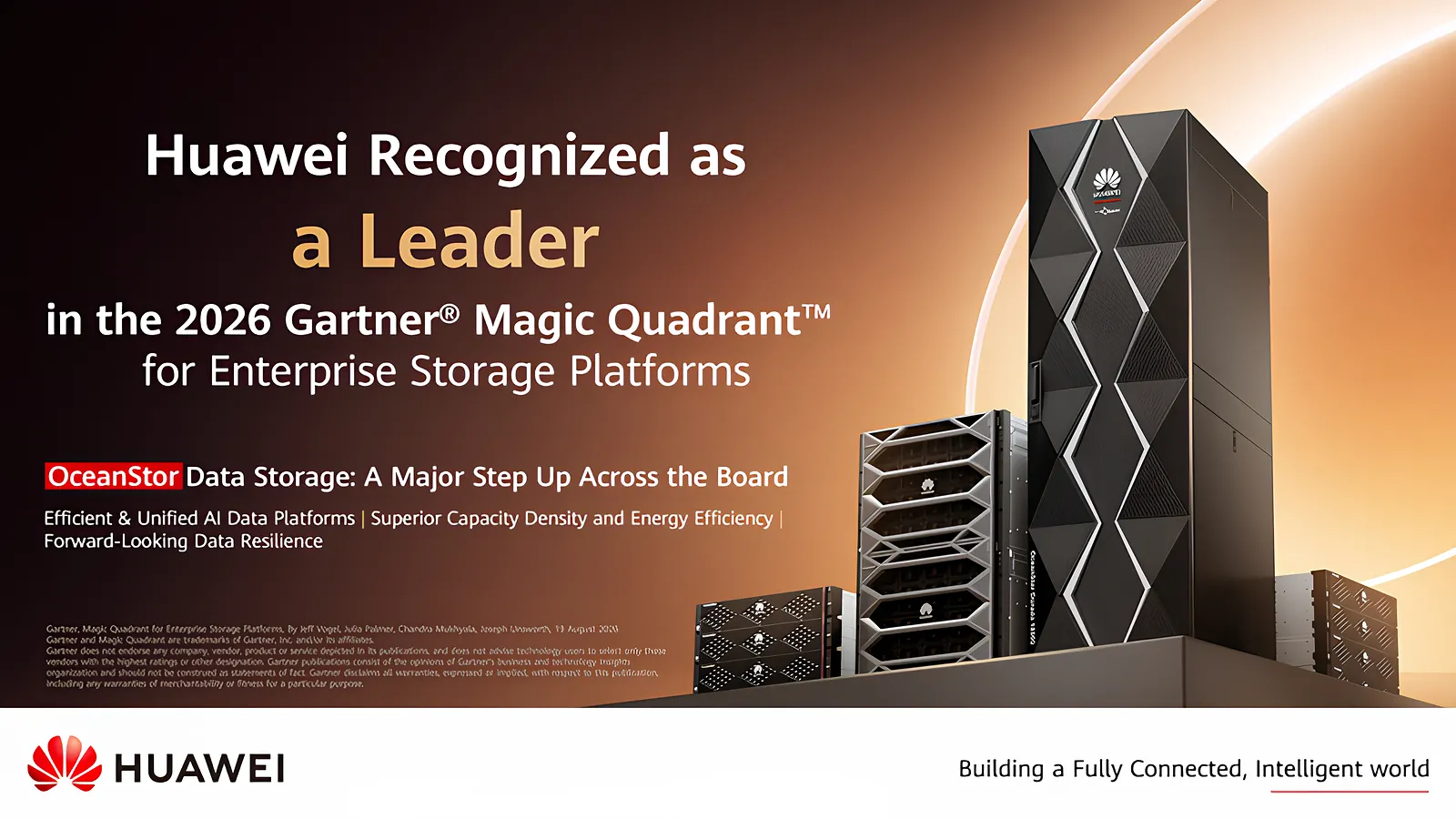 Huawei, Gartner®’ın 2026 Kurumsal Depolama Platformları Magic Quadrant™ raporunda lider olarak gösterildi